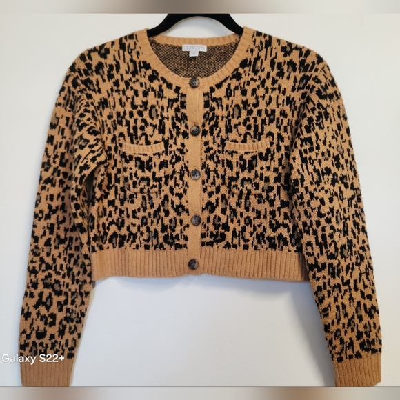 Crewcuts Sweaters - Crewcuts Girls Leopard Print Cardigan Size XL (12-13).  #E15
